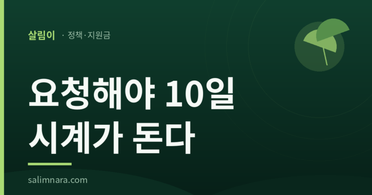 이직확인서 발급요청 2026 — 요청해야 10일 시계가 돈다