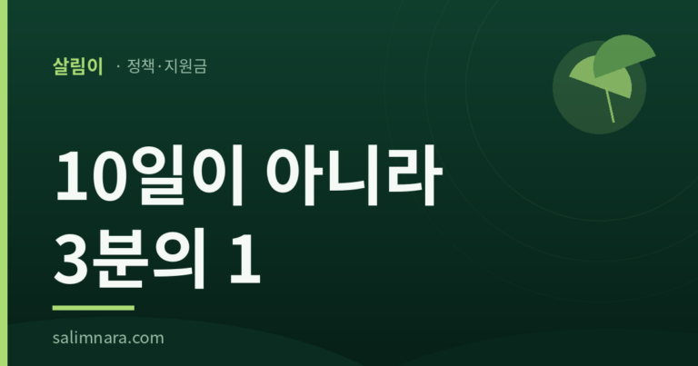10일이 아니라 3분의 1 — 일용직 고용보험 대표이미지