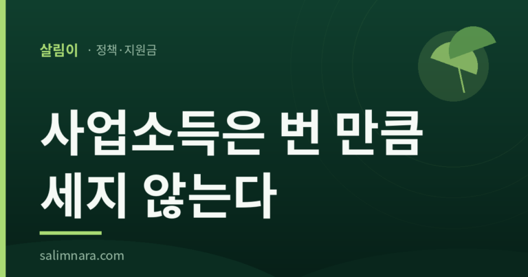 근로장려금 소득기준 2026: 조정률을 곱하지 않으면 틀린다