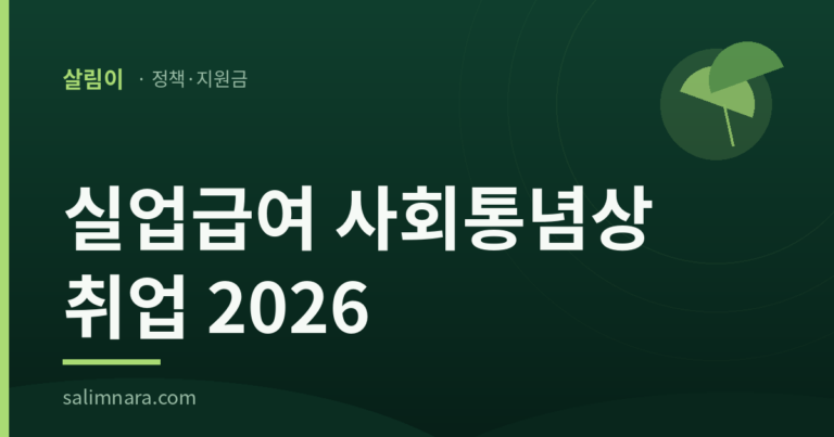 실업급여 사회통념상 취업 2026: 여덟 칸과 아홉 칸의 차이